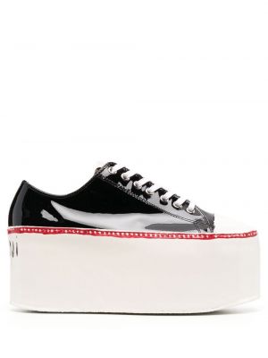 Plattform sneakers Marni svart