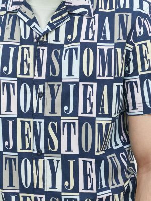 Pamučna traper košulja Tommy Jeans plava