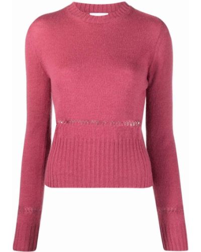 Jersey de punto de tela jersey Chloé rosa