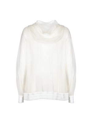 Przezroczysty sweter oversize Dsquared2 biały
