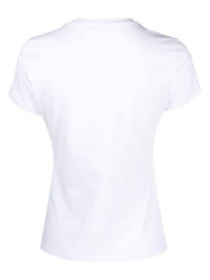 Spitzen t-shirt mit print Liu Jo weiß
