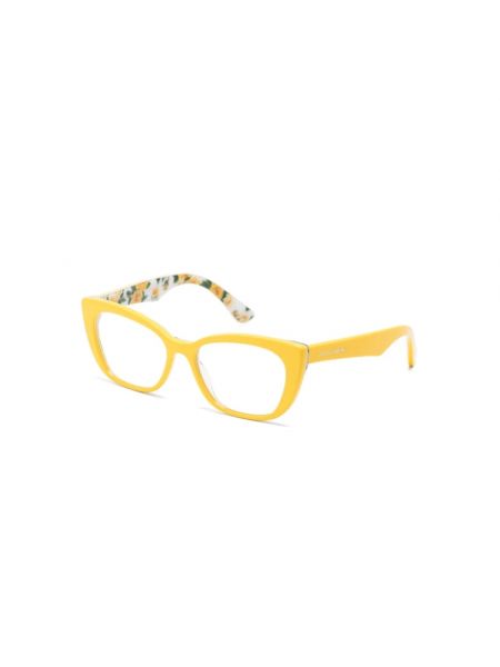 Okulary korekcyjne Dolce And Gabbana żółte