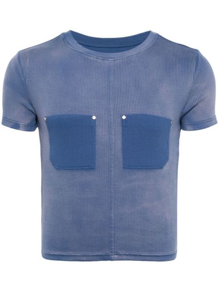T-shirt en tricot Dion Lee bleu