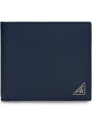 Kožená peňaženka Prada modrá
