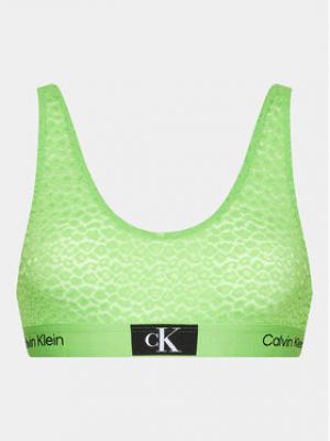 Krajková podprsenka Calvin Klein Underwear zelená