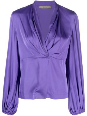Сатенена блуза D.exterior виолетово
