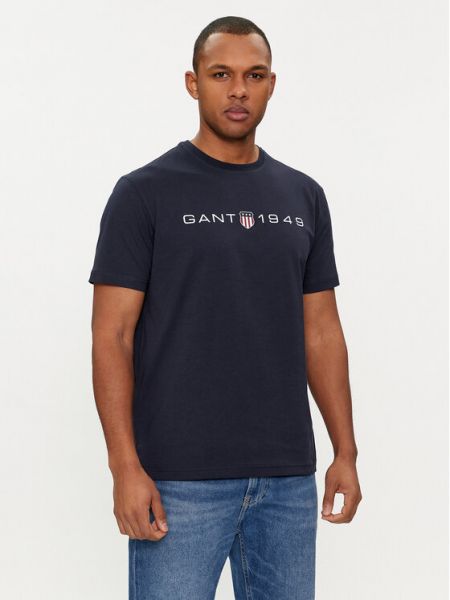 Marškinėliai Gant mėlyna