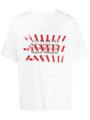 Oversize t-shirt mit print Maison Margiela