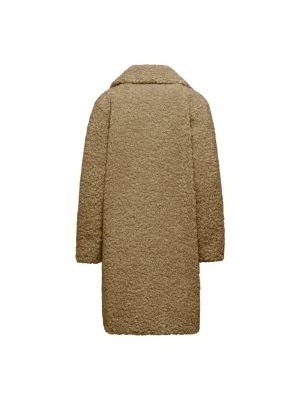 Abrigo de pelo de tejido fleece Bomboogie marrón