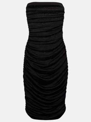 Czarna sukienka mini Saint Laurent