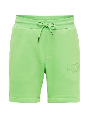 Υφασμάτινο παντελόνι Tommy Hilfiger πράσινο