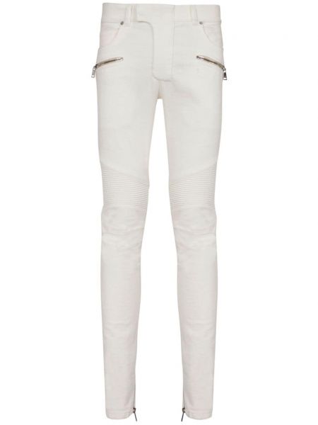 Skinny jeans Balmain hvid