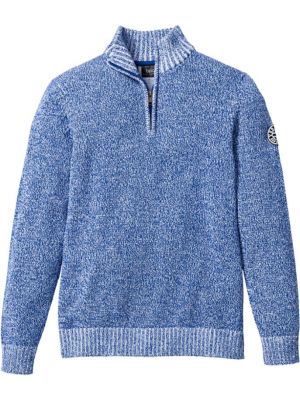 Хлопковый свитер Bpc Bonprix Collection синий