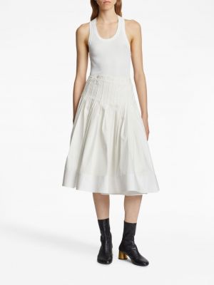 Bílé plisované sukně Proenza Schouler