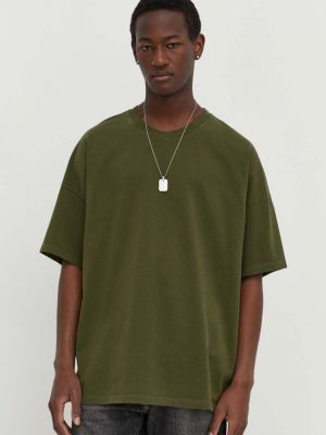 Памучна тениска с дълъг ръкав American Vintage зелено