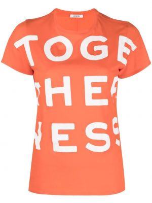 Тениска с принт Dorothee Schumacher оранжево