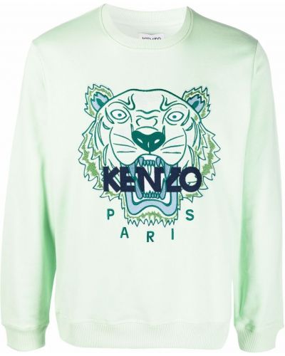 Tigerstripete bomull sweatshirt Kenzo lilla