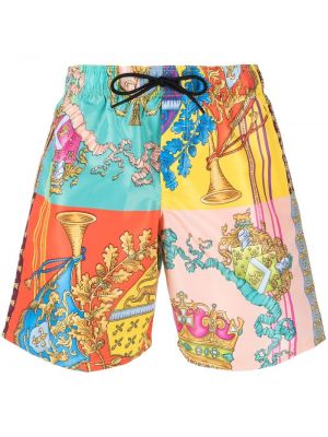 Trykt shorts Versace blå