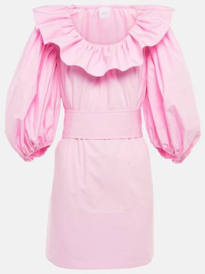 Mini vestido de algodón Patou rosa