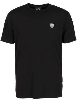 T-shirt mit rundem ausschnitt Ea7 Emporio Armani schwarz