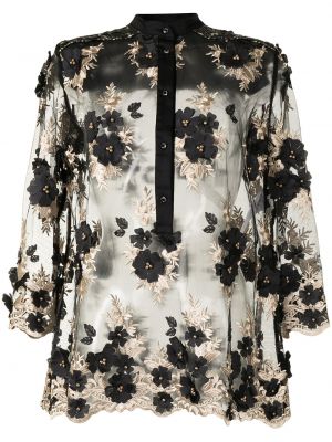 Krage blus Antonio Marras brun