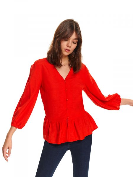 Košeľa s dlhými rukávmi Top Secret červená