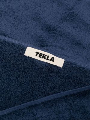 Bademantel aus baumwoll Tekla blau