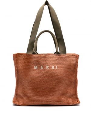 Τσάντα shopper από λυγαριά Marni
