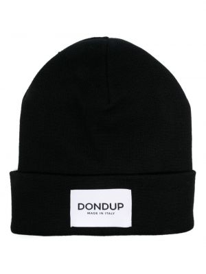 Вълнена шапка Dondup черно