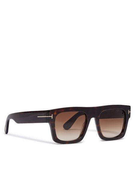 Spalvų gradiento rašto akiniai nuo saulės Tom Ford ruda