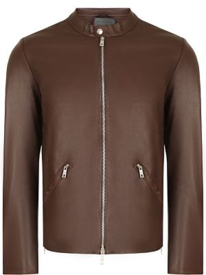 Кожаная куртка Giorgio Brato коричневая