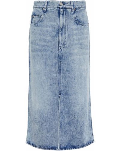 Džínsová sukňa Marant Etoile modrá