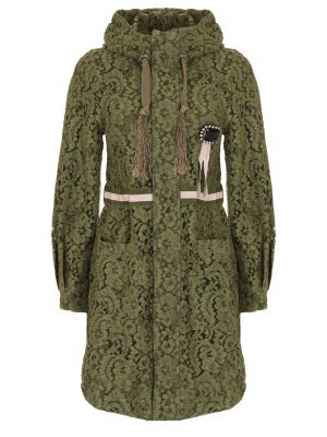 Кружевная куртка Alessandra Chamonix зеленая