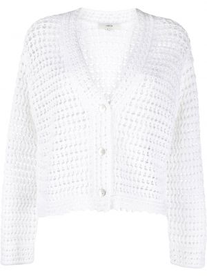 Cardigan con scollo a v Vince bianco