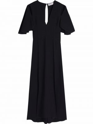 V-hals dress Victoria Beckham svart