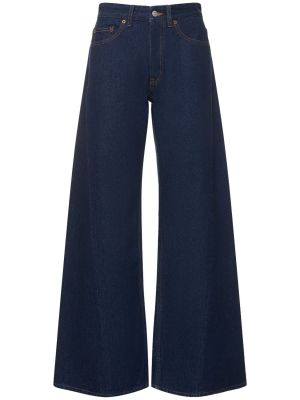 Jeans en coton Mm6 Maison Margiela bleu