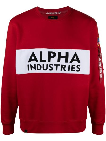 Sudadera Alpha Industries rojo
