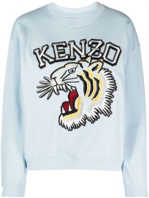 Sweat brodé et imprimé rayures tigre Kenzo