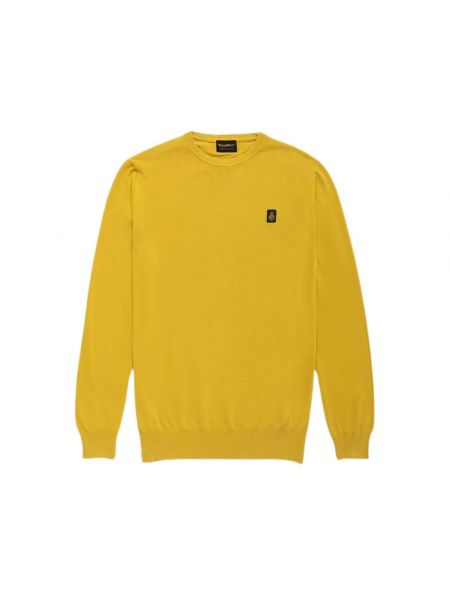 Sweter bawełniany Refrigiwear żółty