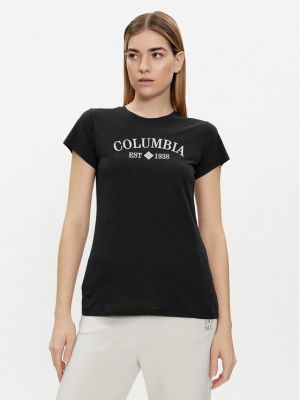 T-shirt Columbia nero