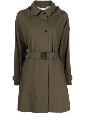 Trench cu glugă Woolrich verde