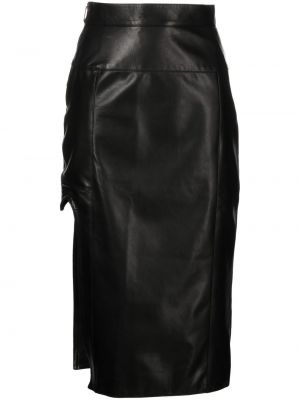 Kožna suknja Boyarovskaya crna