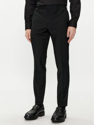 Chino hlače slim fit Calvin Klein crna