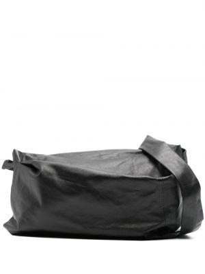 Usnjena torbica za čez ramo Discord Yohji Yamamoto črna