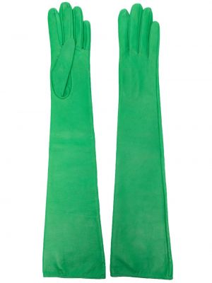 Kožené rukavice Manokhi zelená