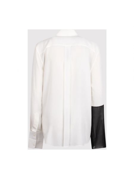 Jedwabna koszula Helmut Lang biała