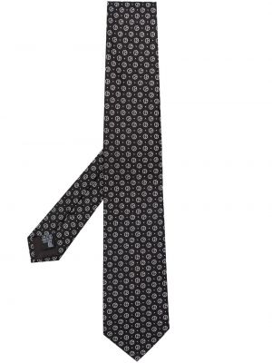 Cravatta in tessuto jacquard Giorgio Armani nero