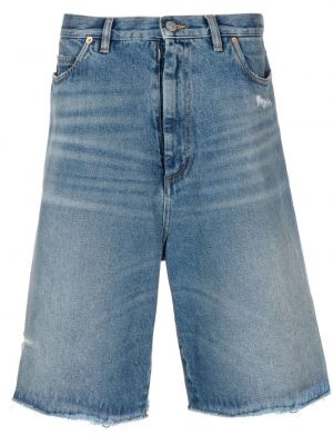 Shorts di jeans Mm6 Maison Margiela blu
