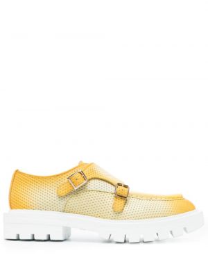 Nahast loafer-kingad Santoni kollane
