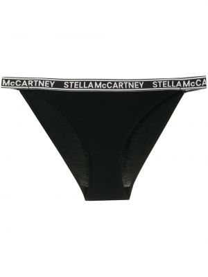 Bikini in tessuto jacquard con motivo a stelle Stella Mccartney nero